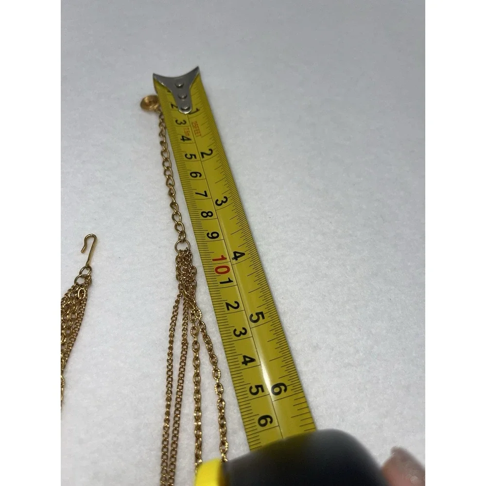 Asian Inspired 4 Strand Necklace With‎ Tassel 16